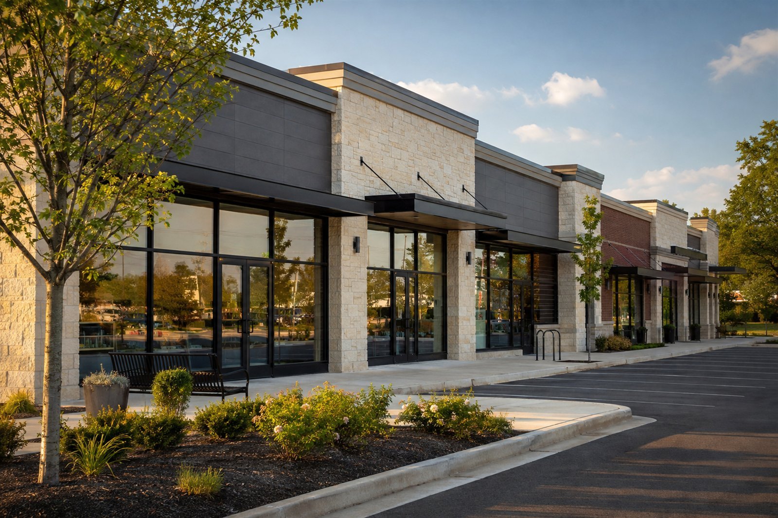 Illustrative neighborhood retail development concept